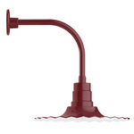 Radial Curved Arm Outdoor Wall Sconce - Barn Red