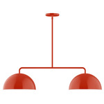 Axis Arcade Stem Hung Linear Multi-Light Pendant - Vermillion