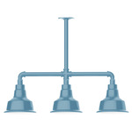 Warehouse Linear Outdoor Pendant - Light Blue