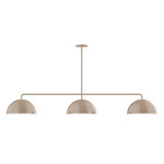 Axis Arcade Stem Hung Linear Multi-Light Pendant - Clay