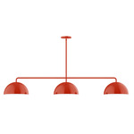 Axis Arcade Stem Hung Linear Multi-Light Pendant - Vermillion