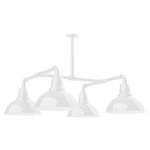 Cafe 4 Light Outdoor Pendant - White