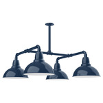 Cafe 4 Light Outdoor Pendant - Navy