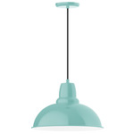 Cafe Cord Hung Pendant - Sea Green / White