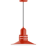 Atomic Pendant - Vermillion / Clear