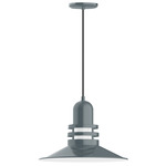 Atomic Pendant - Slate Gray / Clear