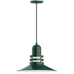 Atomic Pendant - Forest Green / Clear