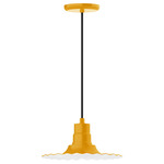 Radial Pendant - Bright Yellow / White