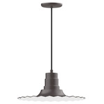 Radial Pendant - Bronze Matte / White