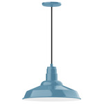 Warehouse Indoor / Outdoor Pendant - Light Blue