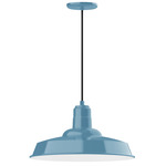 Warehouse Indoor / Outdoor Pendant - Light Blue