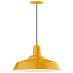Warehouse Indoor / Outdoor Pendant - Bright Yellow