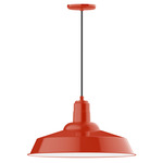 Warehouse Indoor / Outdoor Pendant - Vermillion
