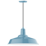 Warehouse Indoor / Outdoor Pendant - Light Blue