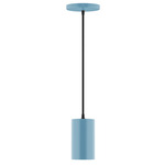 Axis Beam Cord Hung Cylinder Pendant - Light Blue