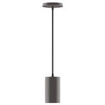 Axis Beam Cord Hung Cylinder Pendant - Bronze Matte