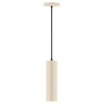 Axis Beam Cord Hung Cylinder Pendant - Cream