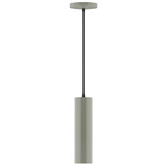 Axis Beam Cord Hung Cylinder Pendant - Moss Green