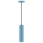Axis Beam Cord Hung Cylinder Pendant - Light Blue