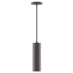Axis Beam Cord Hung Cylinder Pendant - Bronze Matte