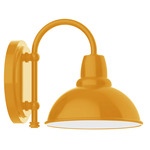 Cafe Hook Outdoor Wall Light - Bright Yellow / White