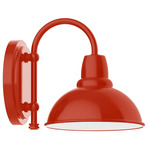 Cafe Hook Outdoor Wall Light - Vermillion / White