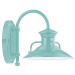 Homestead Outdoor Hook Arm Wall Light - Sea Green