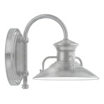Homestead Outdoor Hook Arm Wall Light - Galvanized