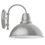 Cafe Hook Outdoor Wall Light - Galvanized / White