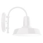 Warehouse Hook Outdoor Wall Light - White