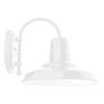 Warehouse Hook Outdoor Wall Light - White