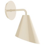 J-Series Jasmine Curved Arm Wall Sconce - Cream