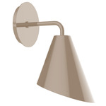 J-Series Jasmine Curved Arm Wall Sconce - Clay