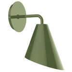 J-Series Jasmine Curved Arm Wall Sconce - Fern Green