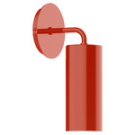 J-Series Jordan Curved Arm Wall Sconce - Vermillion