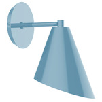 J-Series Jasmine Straight Arm Wall Sconce - Light Blue