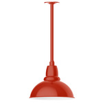 Cafe Stem Hung Outdoor Pendant - Vermillion