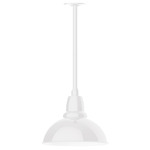 Cafe Stem Hung Outdoor Pendant - White