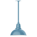 Cafe Stem Hung Outdoor Pendant - Light Blue