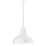 Cafe Stem Hung Outdoor Pendant - White