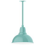 Cafe Stem Hung Outdoor Pendant - Sea Green