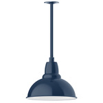 Cafe Stem Hung Outdoor Pendant - Navy
