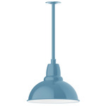 Cafe Stem Hung Outdoor Pendant - Light Blue
