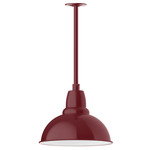 Cafe Stem Hung Outdoor Pendant - Barn Red