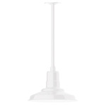 Warehouse Outdoor Stem Hung Pendant - White