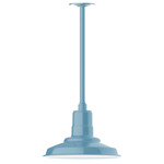 Warehouse Outdoor Stem Hung Pendant - Light Blue