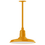 Warehouse Outdoor Stem Hung Pendant - Bright Yellow