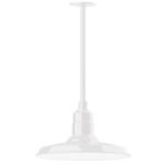 Warehouse Outdoor Stem Hung Pendant - White