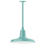 Warehouse Outdoor Stem Hung Pendant - Sea Green