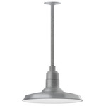 Warehouse Outdoor Stem Hung Pendant - Galvanized
